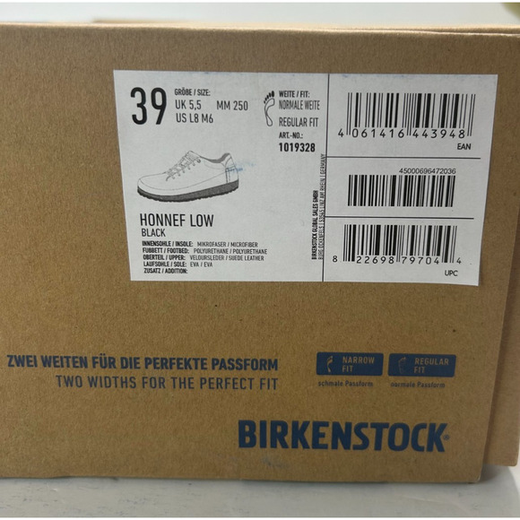 Birkenstock Honnef Low Suede Leather Sneaker Black 1019328 Women 8/Men 6 - Picture 10 of 10